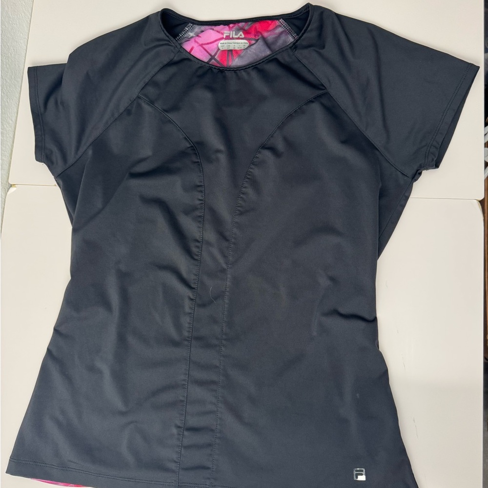 Fila Women's Black Short Sleeve Tee